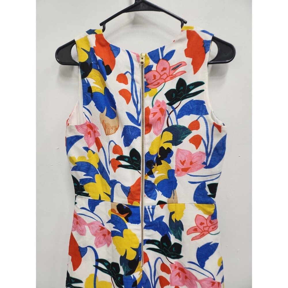 J. Crew Womens Flora A-Line Dress XS Linen Blend Sleeveless Preppy Casual - Picture 7 of 7